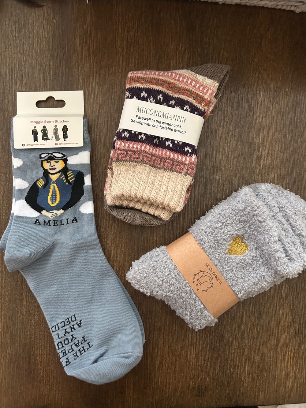 Women’s Socks - Set of 3 different pairs (all new)